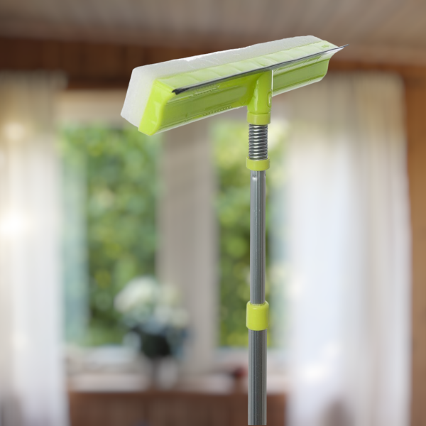 Стеклоочиститель с телескопической ручкой со съемной насадкой